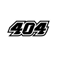 Racing Number 404 Logo Design Inspiration