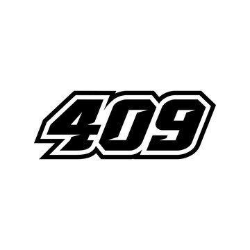 Racing Number 409 Logo Design Inspiration