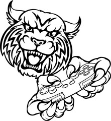 Wildcat Gamer Mascot