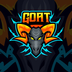Goat Lions masscot logo esport premium vector