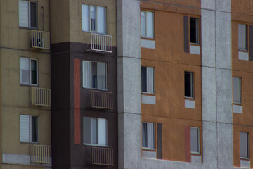 residential apartments front view background
