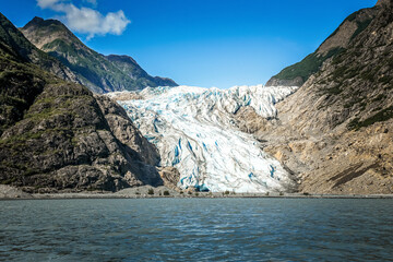 Fototapeta na wymiar The Chilkat Glacier in Alaska, USA