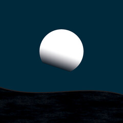 a moonscape background like in the desert at night