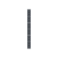 Aircraft runway top view vector, isolated on white background, transport and travel concept. Airstrip illustration.