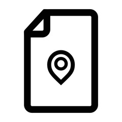 File Location icon - vector illustration .