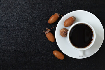 Acorn coffee - a healthy decaffeinated drink