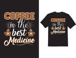 Obraz premium coffee quote template hand-drawn typography motivational inspirational T-shirt Design