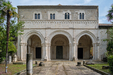 Fototapeta na wymiar Abbey of San Clemente a Casauria, province of Pescara, Abruzzo, Italy, Europe.