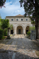 Fototapeta premium Abbey of San Clemente a Casauria, province of Pescara, Abruzzo, Italy, Europe.