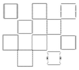 Frame border ornament. Calligraphic text divider, border, separator decor design. Antique vintage victorian elegant decoration element. Filigree frame ornament line. Hand drawn vector illustration