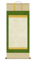 イラスト：和の素材　掛軸