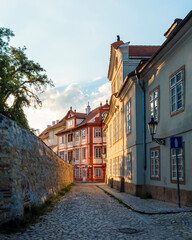 The Novy Svet Street view in Prague City