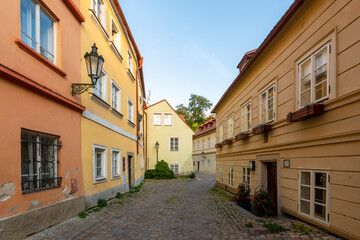 The Novy Svet Street view in Prague City