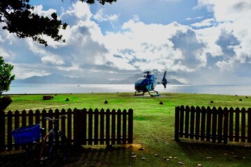Wunderschöne Aufnahme auf der Insel La Digue Seychellen Afrika © MK