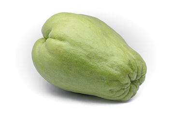 Chayote (Sechium edule) varietà Virens Levis. Also Know Zucca centenaria, Cho Cho, ChuChu . Sicyos edulis