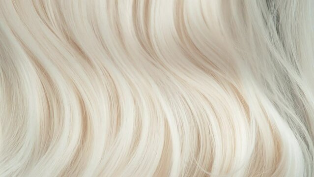 Super Slow Motion Shot of Waving Light Blonde Hair at 1000 fps.