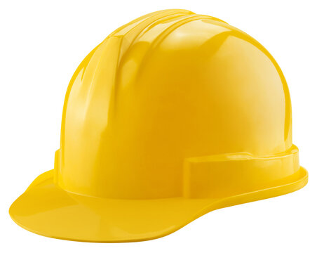 yellow safety helmet png file for construction builder
