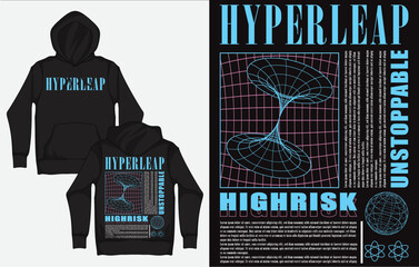 Hoodies with Character Streetwear Design, Loop, Hyperleap