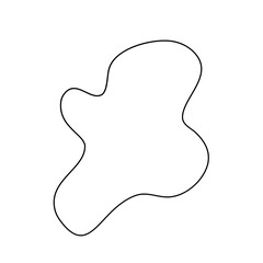 Modern Irregular Line Blob Shape Background