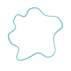 Modern Irregular Line Blob Shape Background