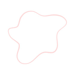 Modern Irregular Line Blob Shape Background