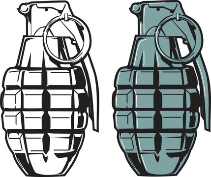 grenade fully editable vector art
