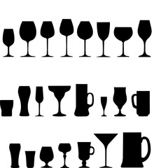 badges glasses for drinks logo