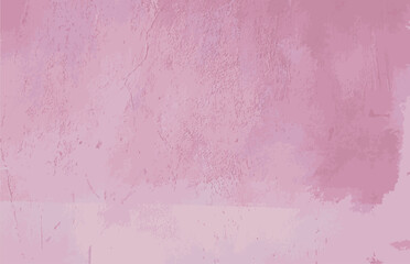 Fototapeta premium Plastered wall covered with pink paint. The wall of a city house. Pink background