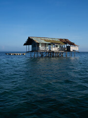 Water home in Gili island,Bali,Indonesia