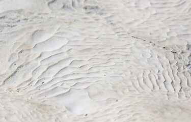 White volcanic limestone rock as background.