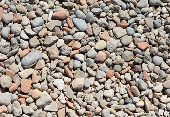 Stone pebbles as an abstract background.