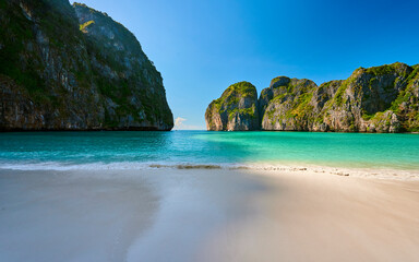 Naklejka premium The Landscape of Maya Bay, Thailand