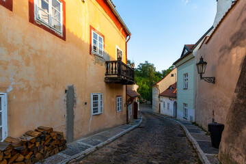 The Novy Svet Street view in Prague City