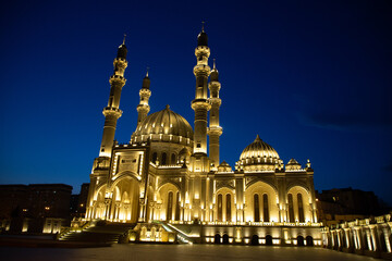 Heydar Aliyev mosque (Heydar Mascidi). Baku city, Azerbaijan.