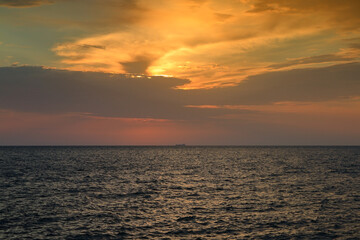 Sunrise on the restless Black Sea.