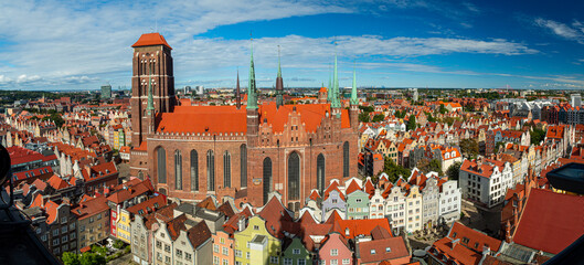 Obraz premium Cathedral of Gdansk, St. Mary's Church