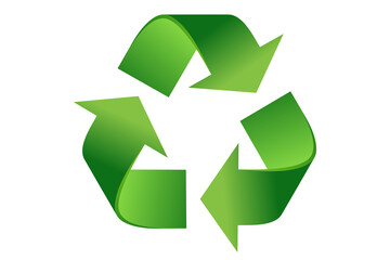 Recycle symbol - png with transparency
 - obrazy, fototapety, plakaty