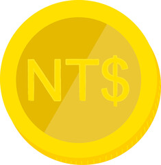 Taiwan Flag hand drawn, New Taiwan dollar hand drawn