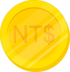 Taiwan Flag hand drawn, New Taiwan dollar hand drawn