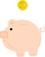 Taiwan Flag hand drawn, New Taiwan dollar hand drawn