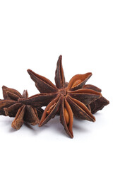 star anise isolated on white background