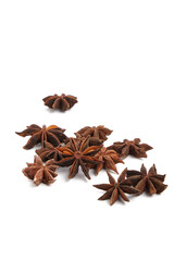 star anise isolated on white background