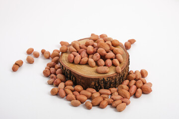 peanuts isolated on white background
