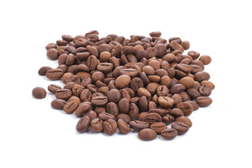 coffee beans isolated on white background