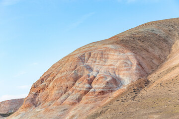 Garnet mountains of Khizi. Azerbaijan.