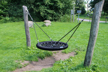 Public nature Playground at Park Hitland in Nieuwerkerk aan den IJssel