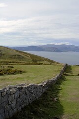 stone Wall in the mountains Llandudno