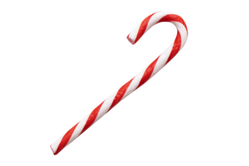 Traditional Christmas candy cane, Transparency PNG format