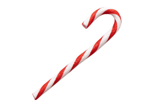 Traditional Christmas candy cane, Transparency PNG format