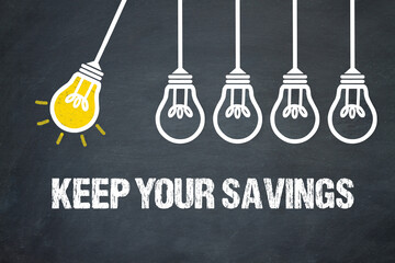 Fototapeta premium keep your savings 